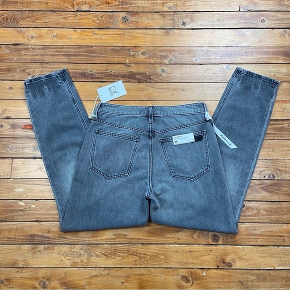 NWT Joe’s The Smith high risestraight ankle jeans grey faded black button fly 26 - Picture 3 of 16